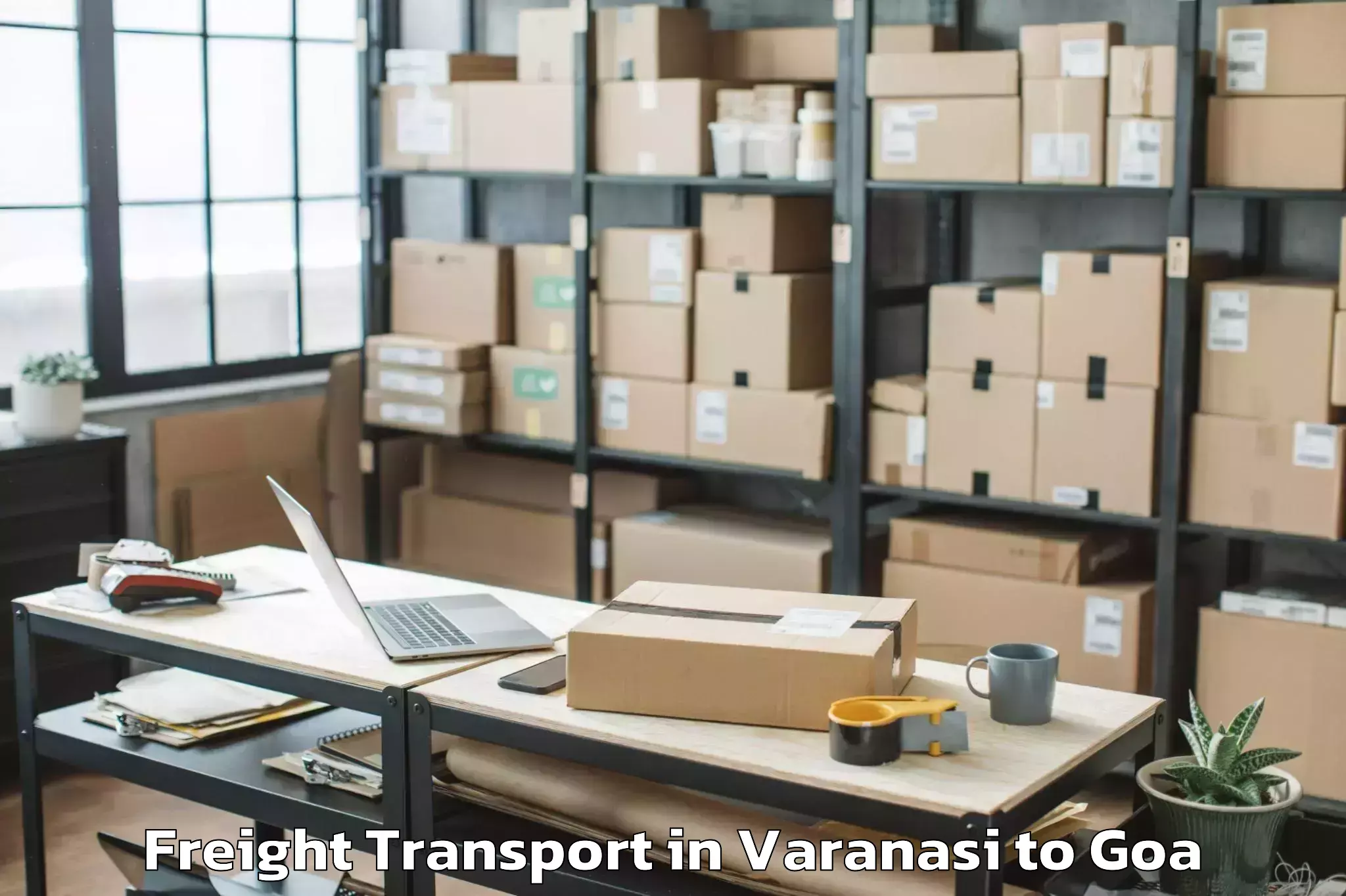 Varanasi to Mopa Freight Transport Booking